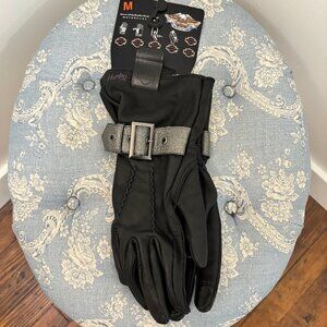 Harley Davidson Women's Black Gloves
